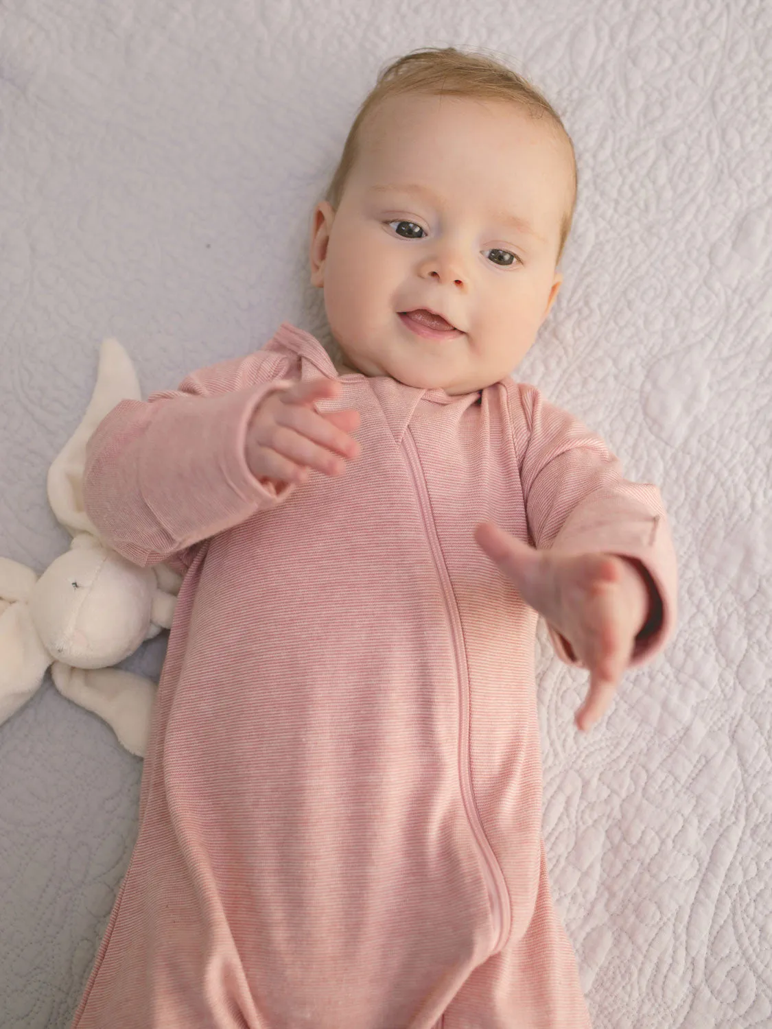 Baby Merino   Organic Cotton Zip Sleepsuit