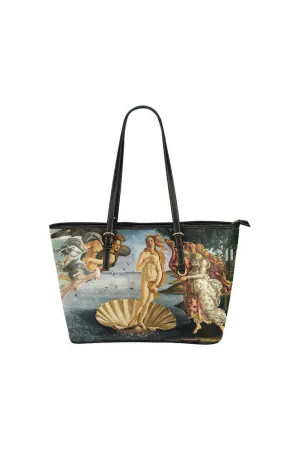 Birth of Venus Leather Tote Bag/Small