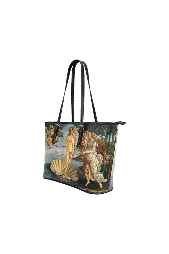 Birth of Venus Leather Tote Bag/Small