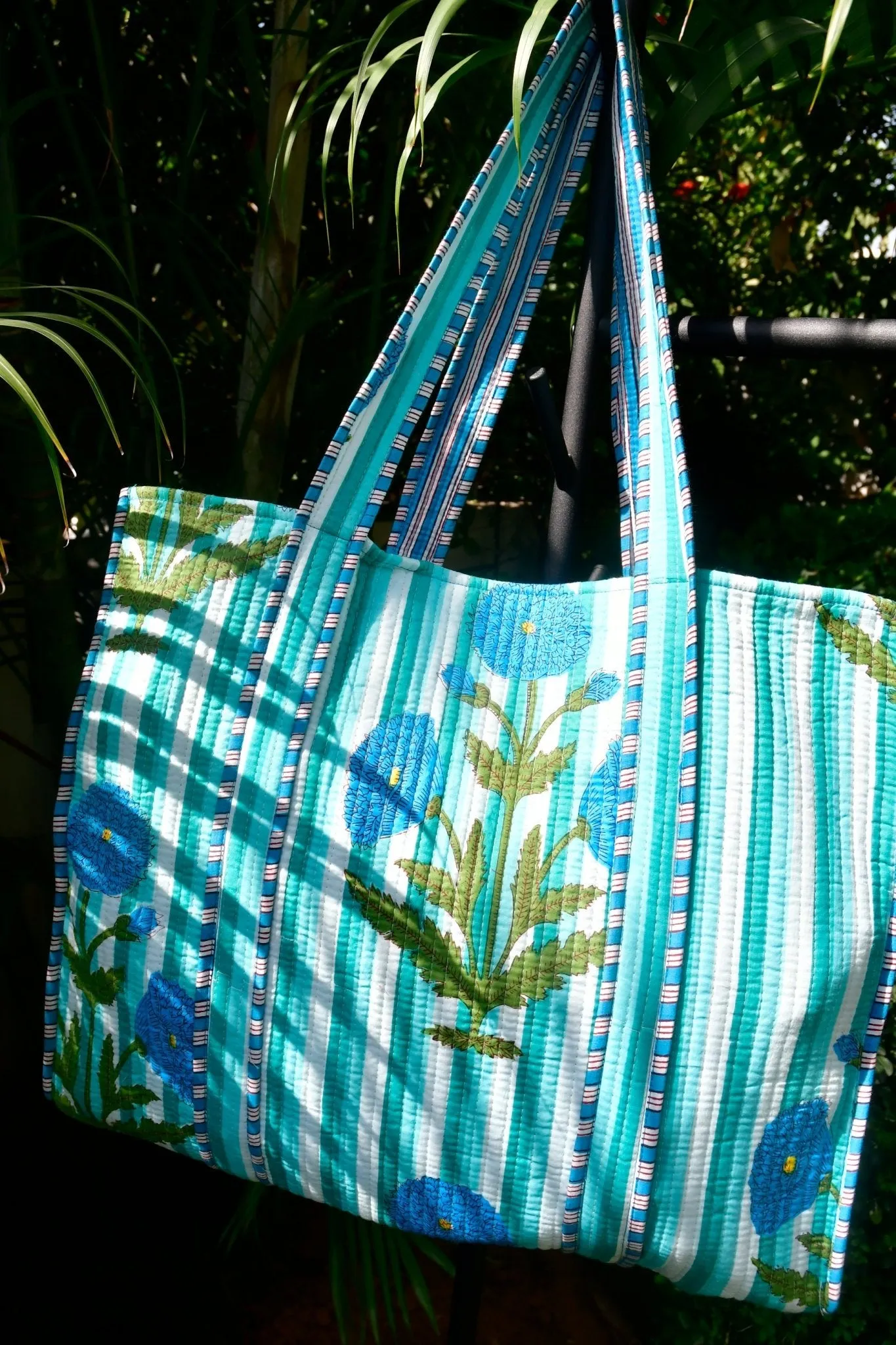 Blue Poppy Tote Bag