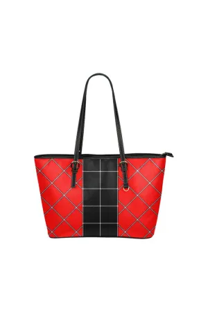 Brick Matrix Leather Tote Bag/Small