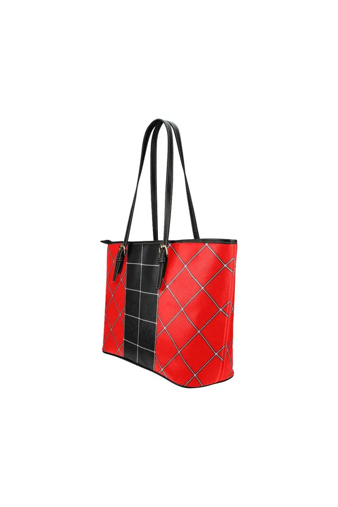 Brick Matrix Leather Tote Bag/Small