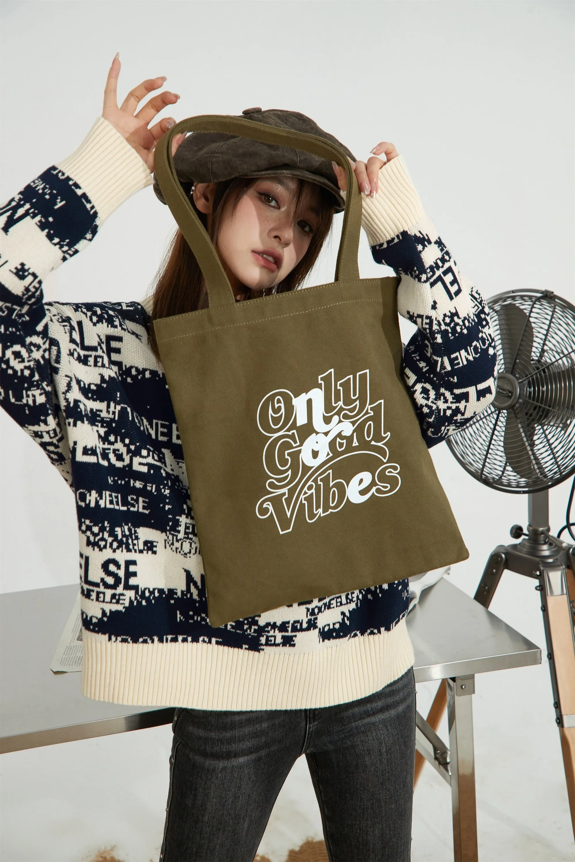 Casual Lettering Pattern Eco Bag