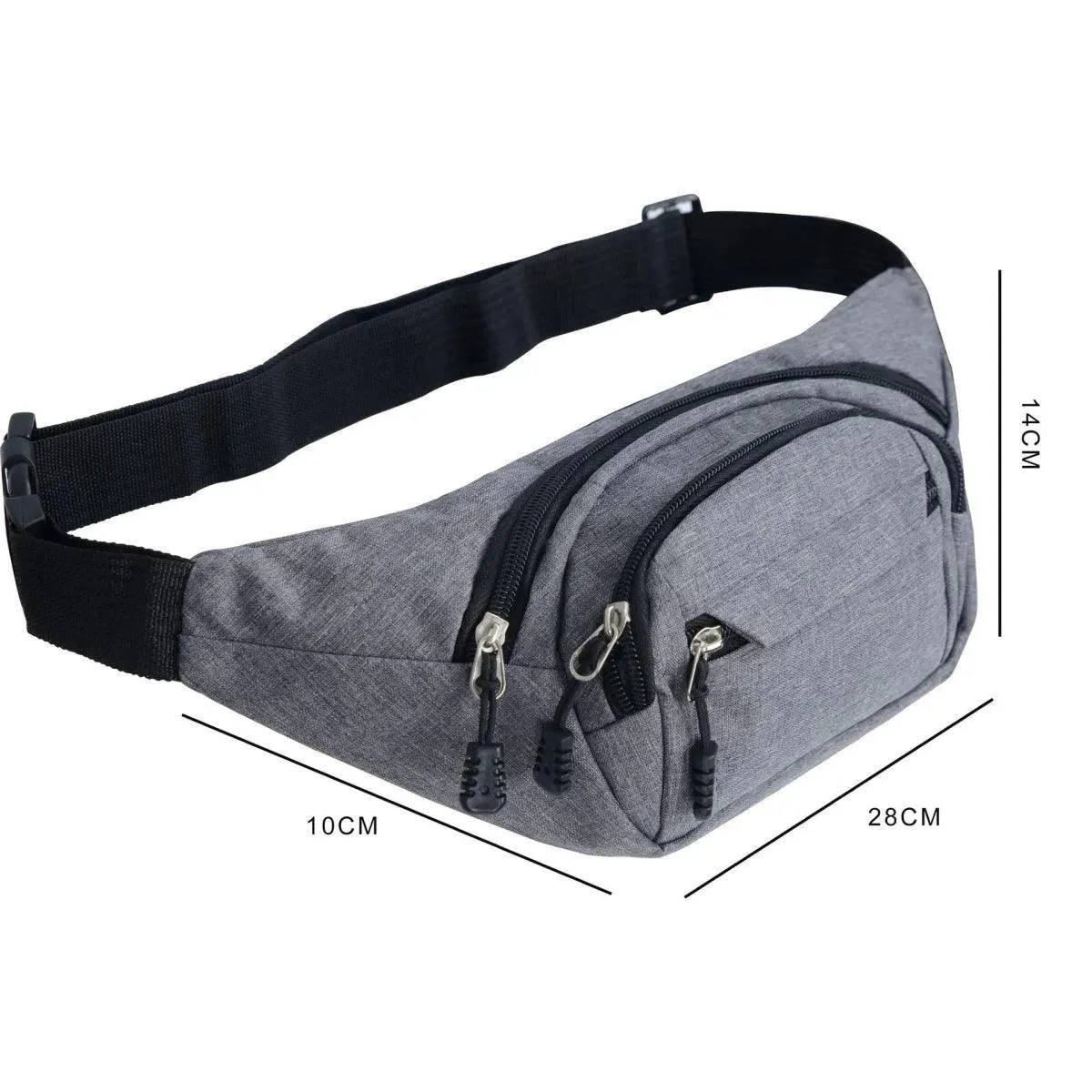 Casual Multifunctional Zipper Belt Bag