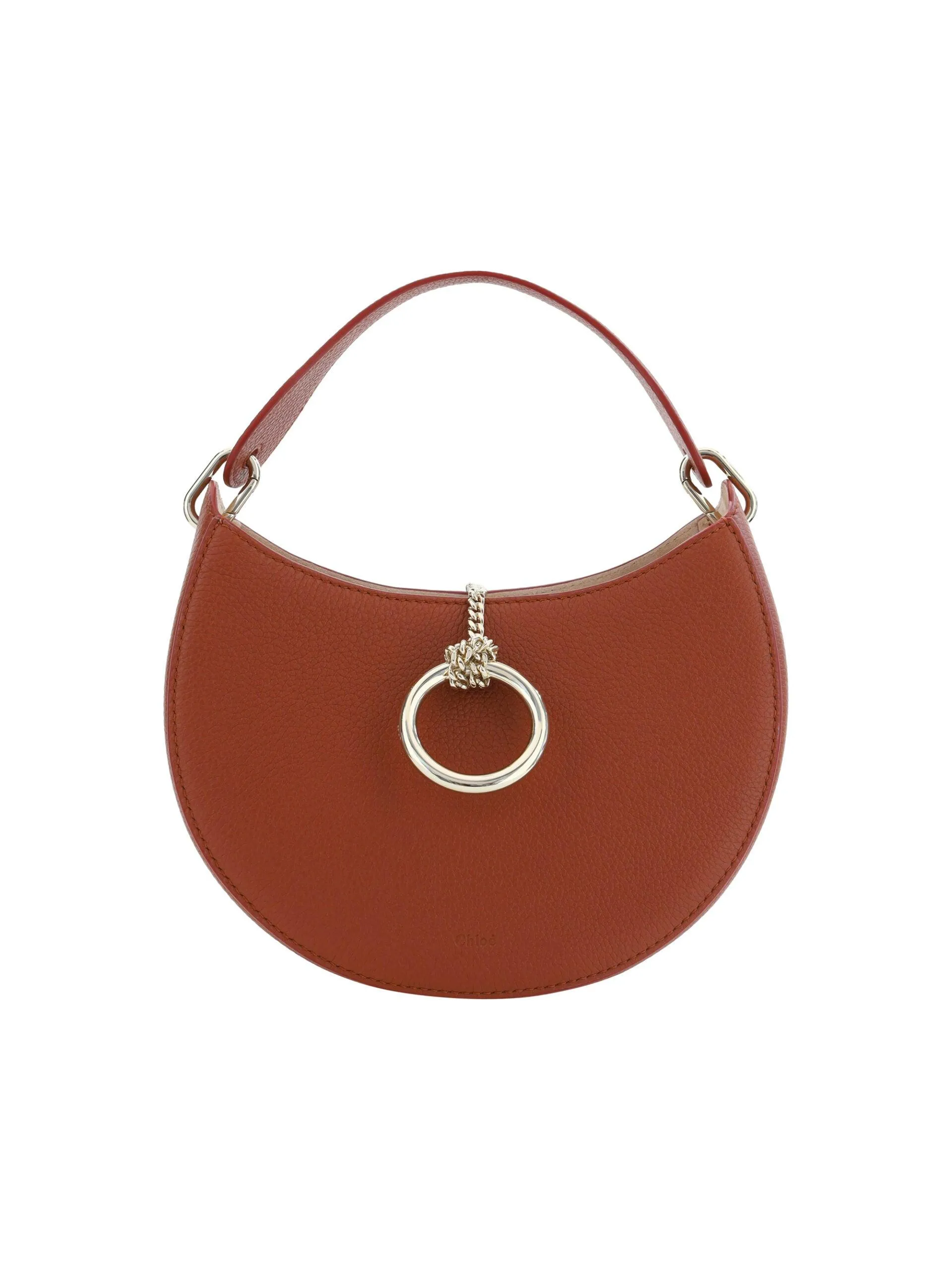 Chloé Brown Leather Small Arlène Shoulder Bag