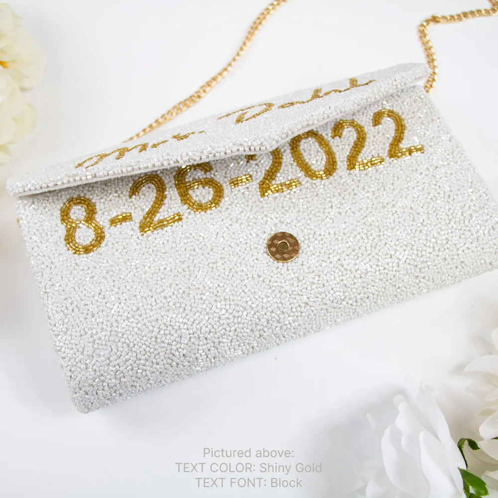 Custom Wedding Envelope Clutch Purse (ENV)