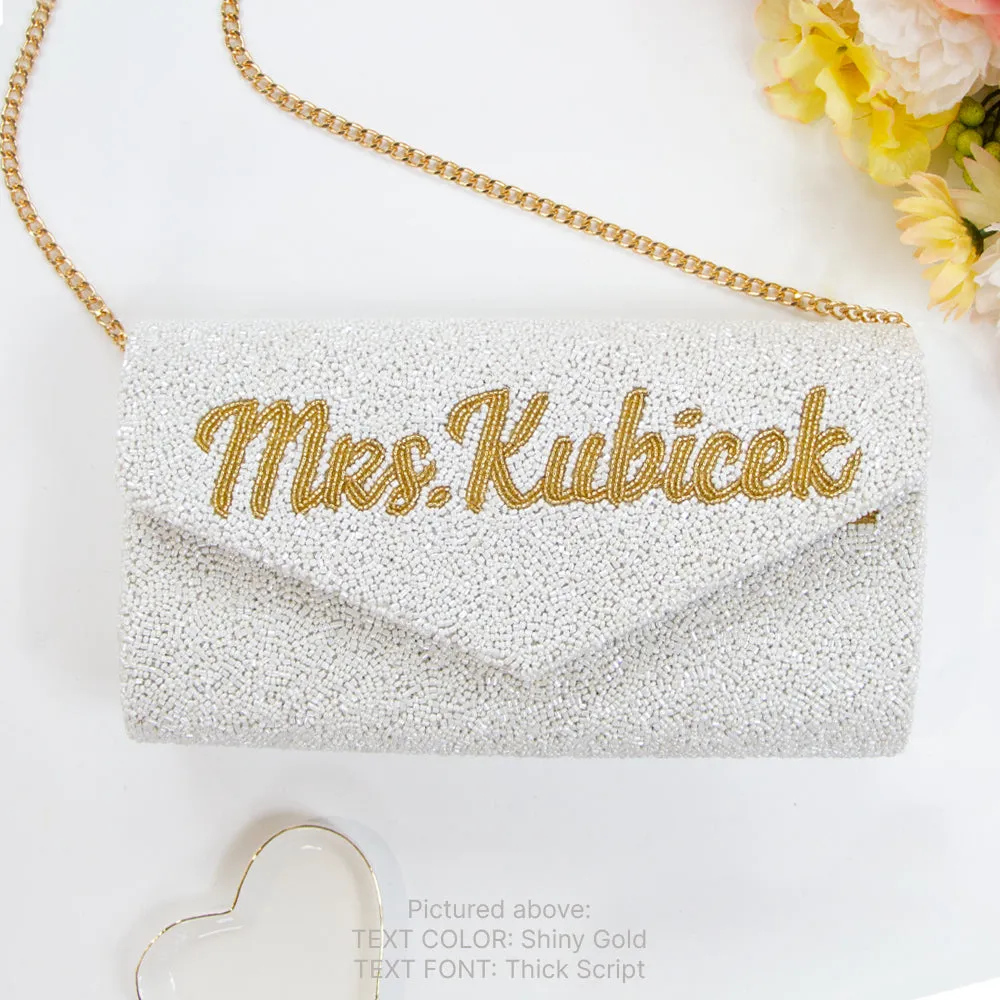 Custom Wedding Envelope Clutch Purse (ENV)