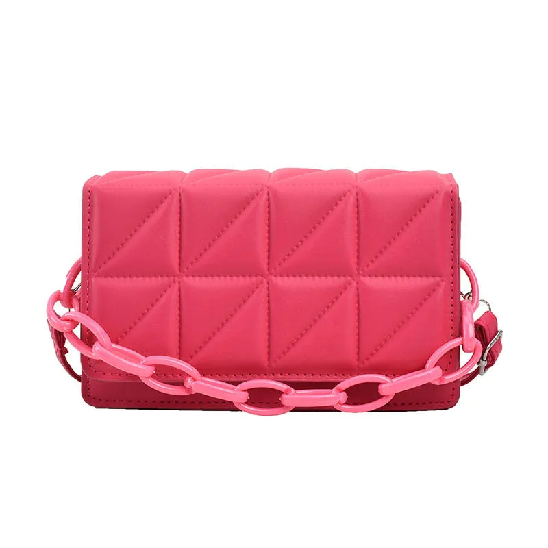 Elegant Quilted Chain Crossbody Bags