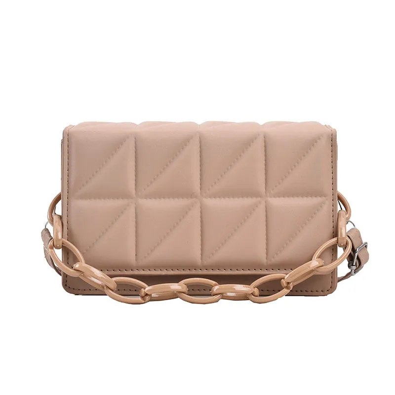 Elegant Quilted Chain Crossbody Bags