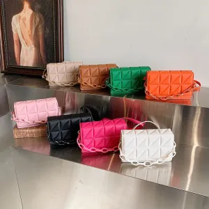 Elegant Quilted Chain Crossbody Bags