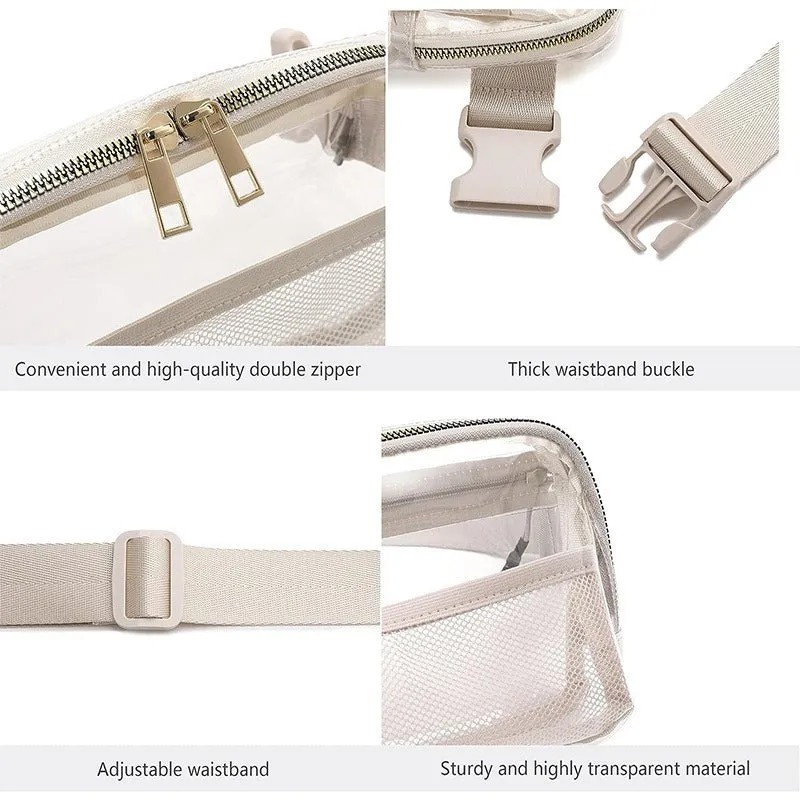 Female Minimalist Casual Transparent Waist Bag