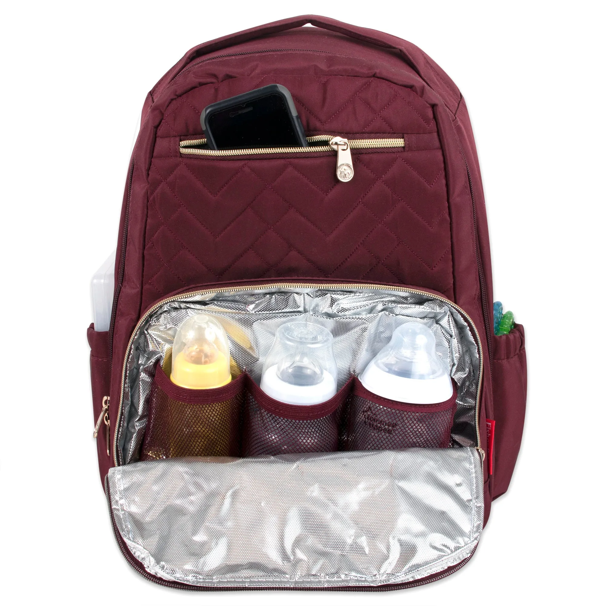 Fisher-Price Signature Morgan Backpack Diaper Bag - Burgundy