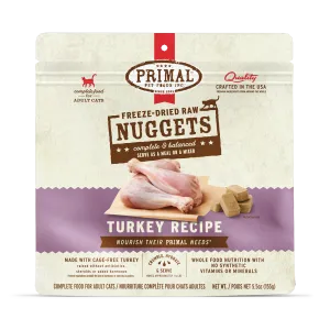 Freeze-Dried Raw Nuggets Cat Food <br> Turkey Recipe