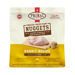 Freeze-Dried Raw Nuggets Dog Food <br> Rabbit Recipe