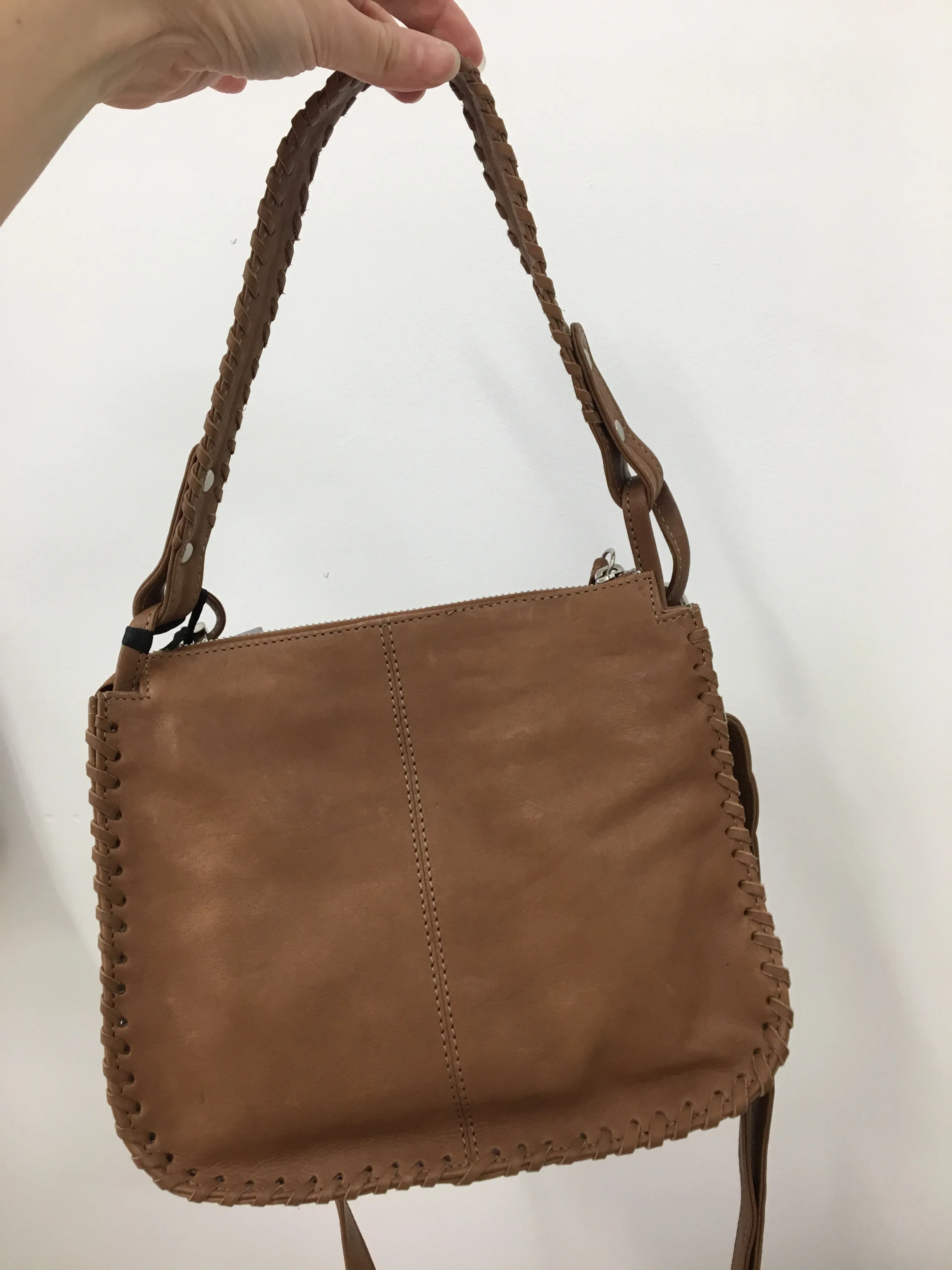 Gabee Taupe Leather Bag LW65004