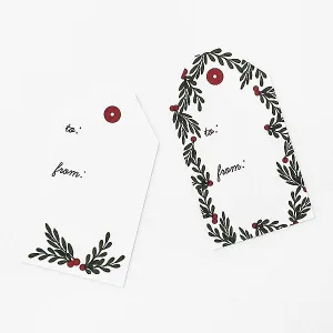 Holly Berry Gift Labels