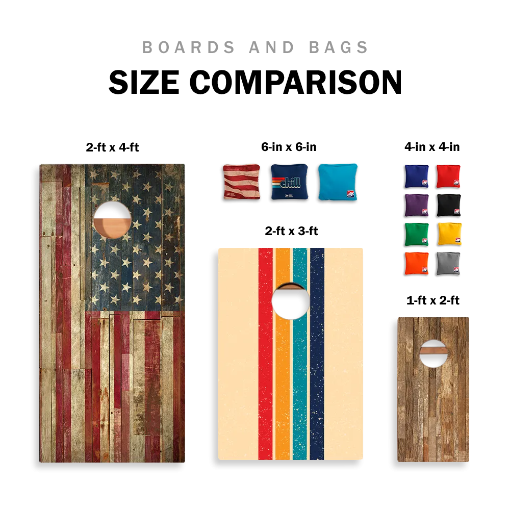 Home State Rustic Wood Texas Star Cornhole Boards