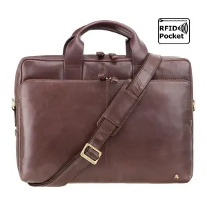 Hugo - 13" Laptop Bag - Brown