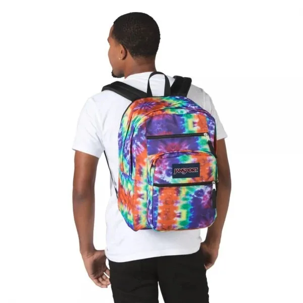 JanSport Big Student Red Multi Hippie Days Backpack [WS]