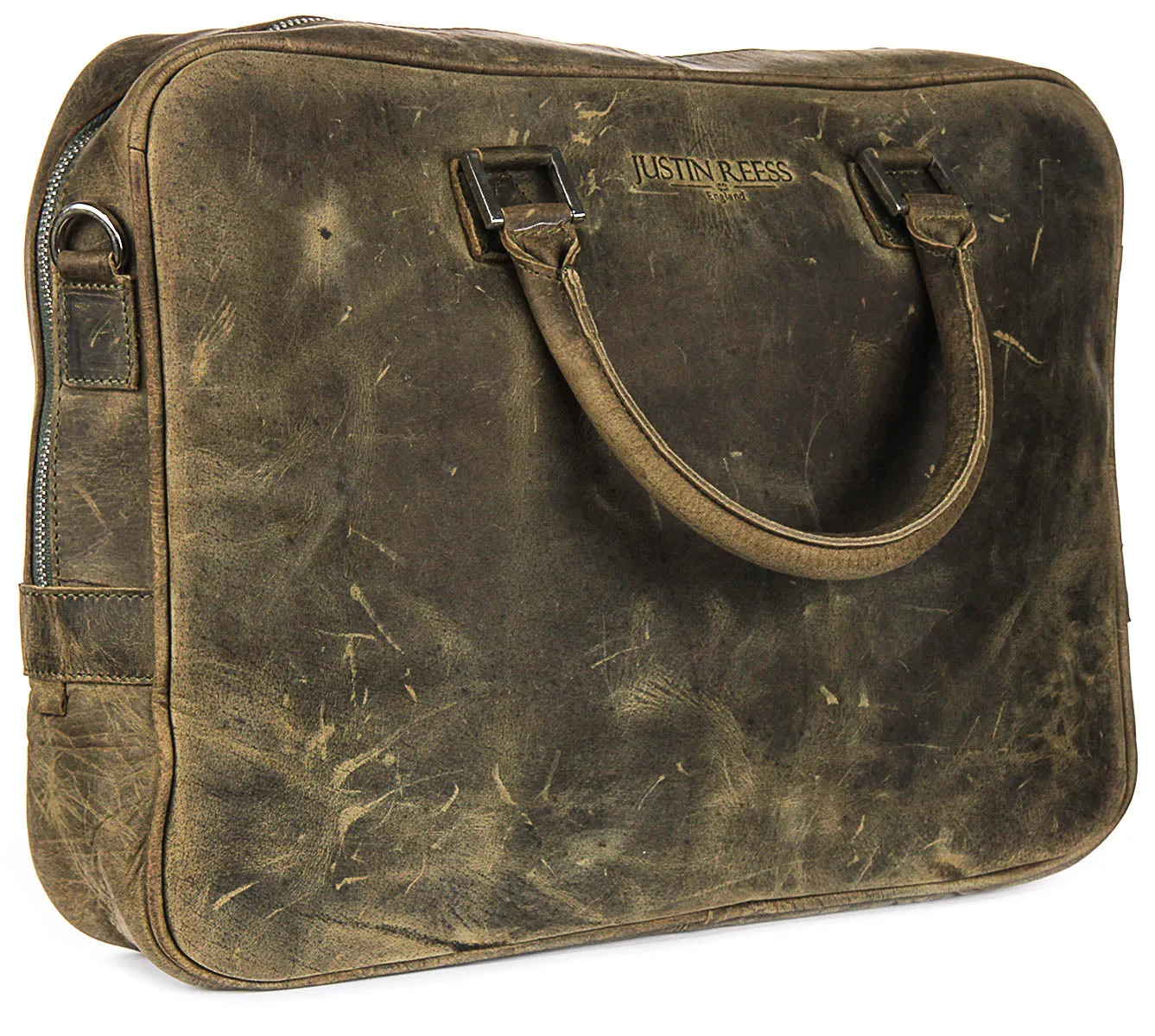 Justinreess England Vintage Valor In Olive Laptop Bag