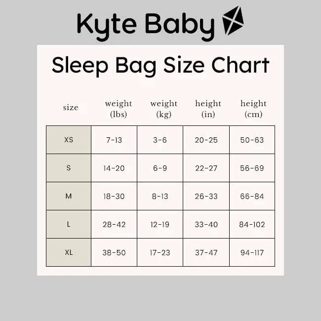 Kyte Baby 2.5 Tog Sleep Bag in Apple Blossom