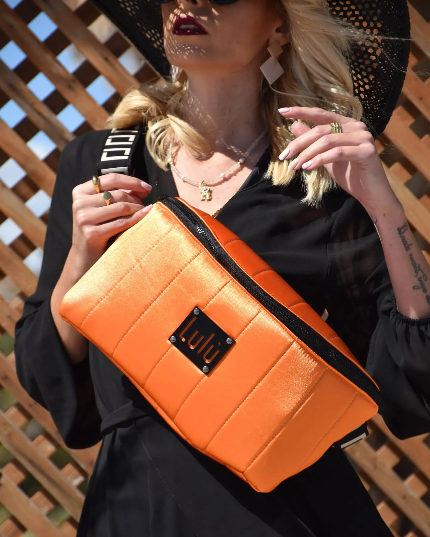 Lulu K Positano Belt Bag - Orange