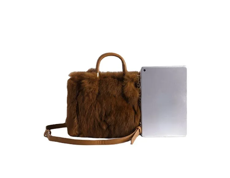 Luxury Women's Real Fur Shoulder Bag For Banquet