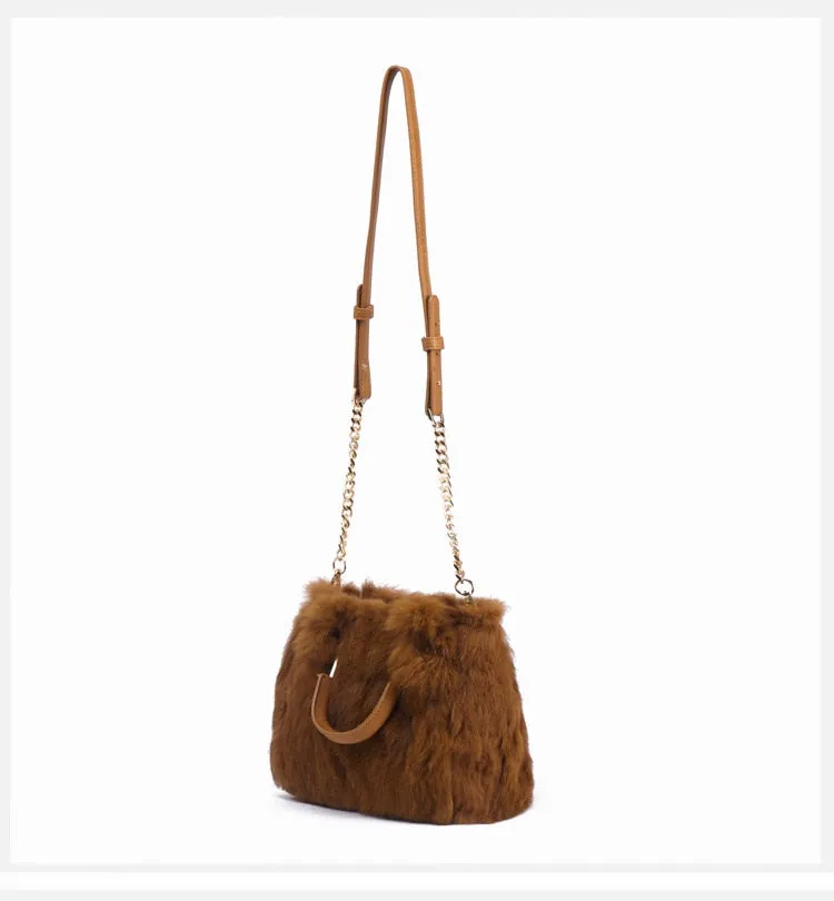 Luxury Women's Real Fur Shoulder Bag For Banquet