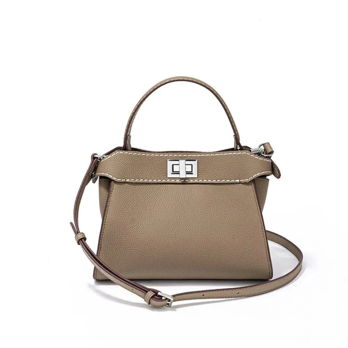 Lychee Grain Handbag Crossbody Bag