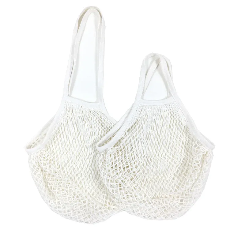 Meshed Convenience Bag - Simple Portable Cotton Mesh Bag