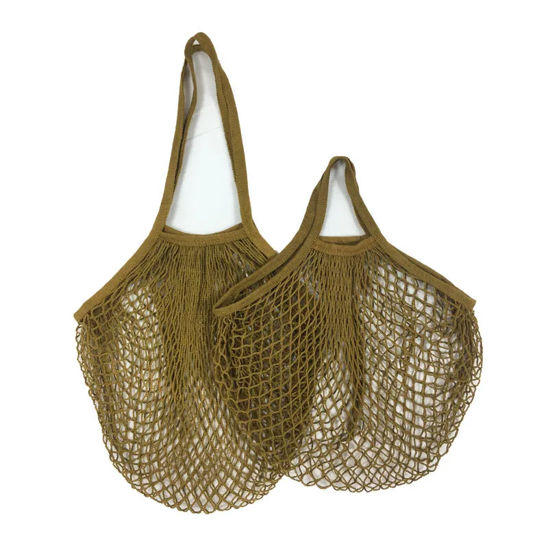 Meshed Convenience Bag - Simple Portable Cotton Mesh Bag