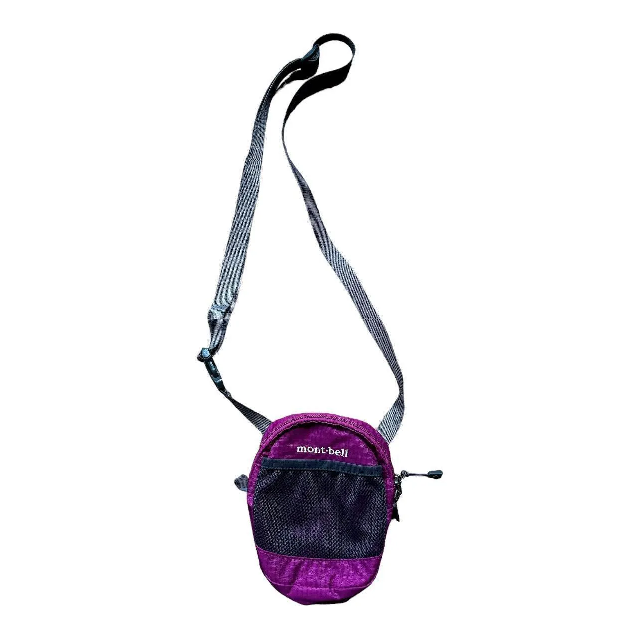 Mont-bell nylon mini shoulder pouch purple