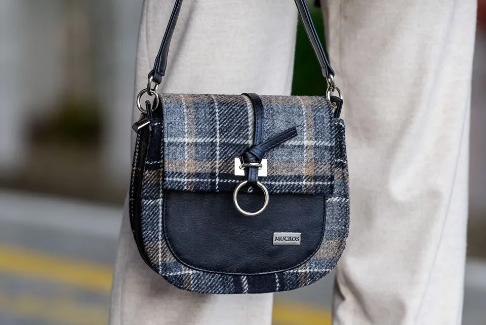 Mucros Grace Bag | Black Gray Check