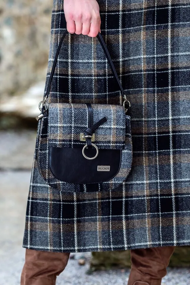 Mucros Grace Bag | Black Gray Check