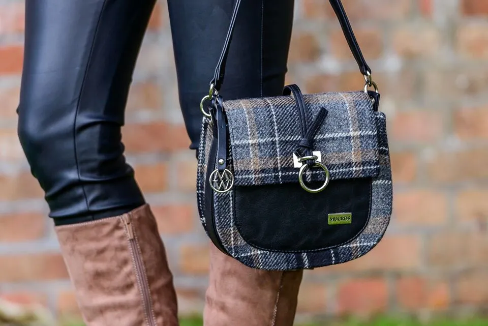 Mucros Grace Bag | Black Gray Check