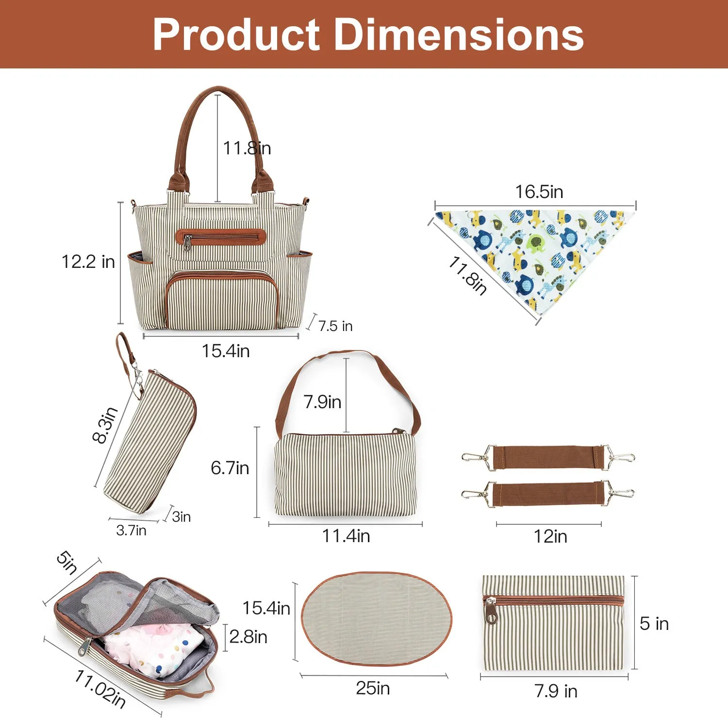 Mummy Handbags Multifunctional Diaper Changing Bags