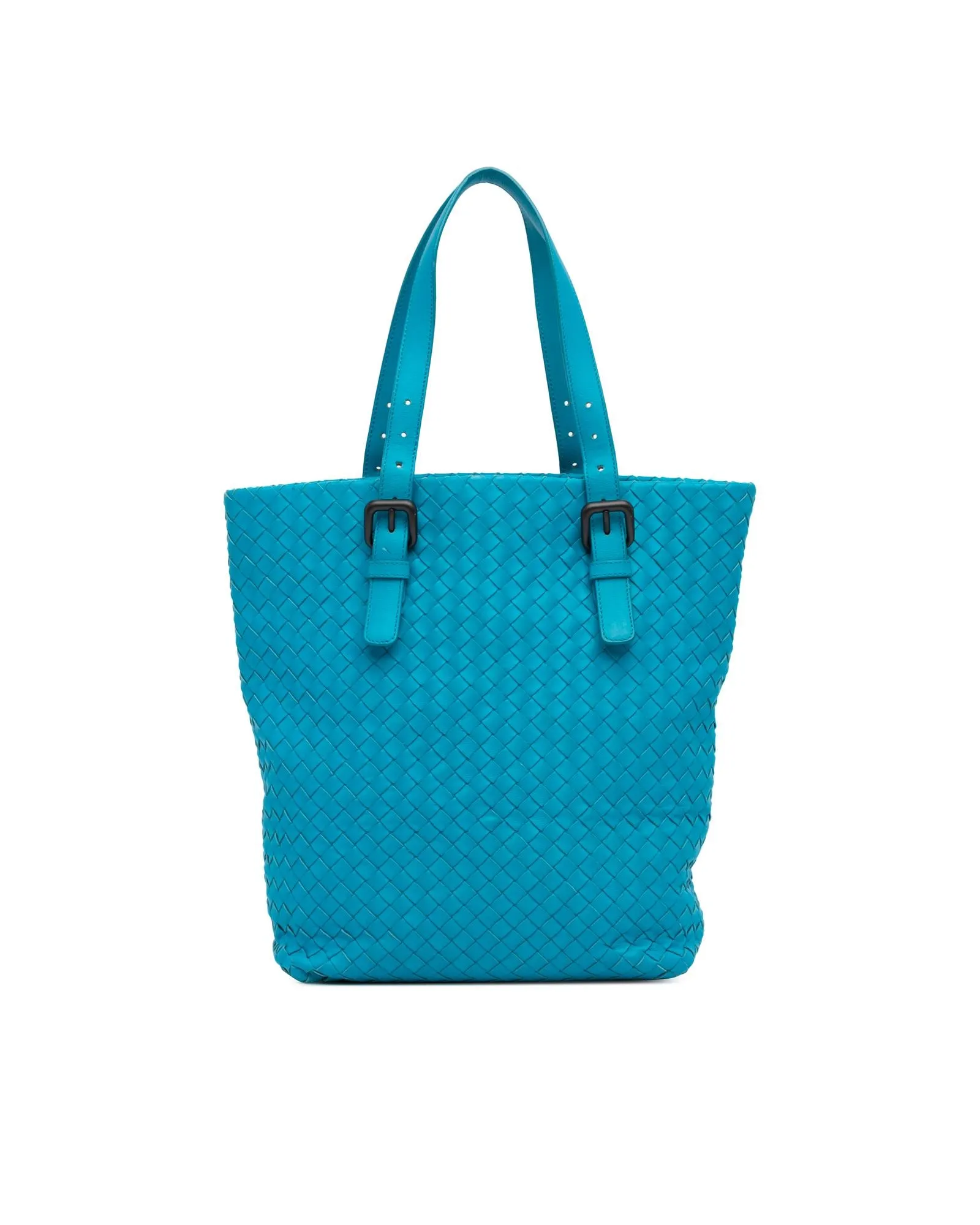 Nappa Intrecciato Belted Tote with Adjustable Handles