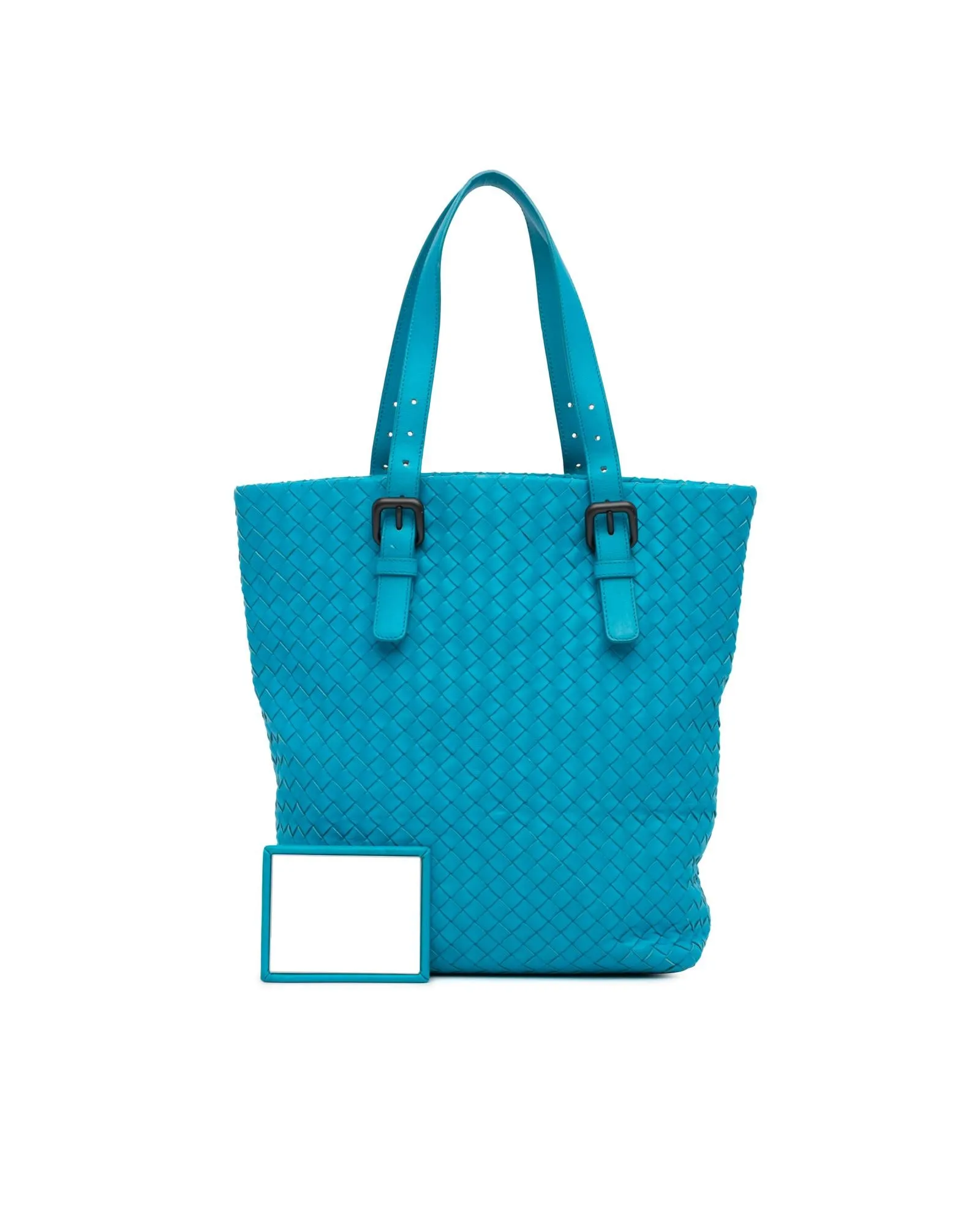 Nappa Intrecciato Belted Tote with Adjustable Handles