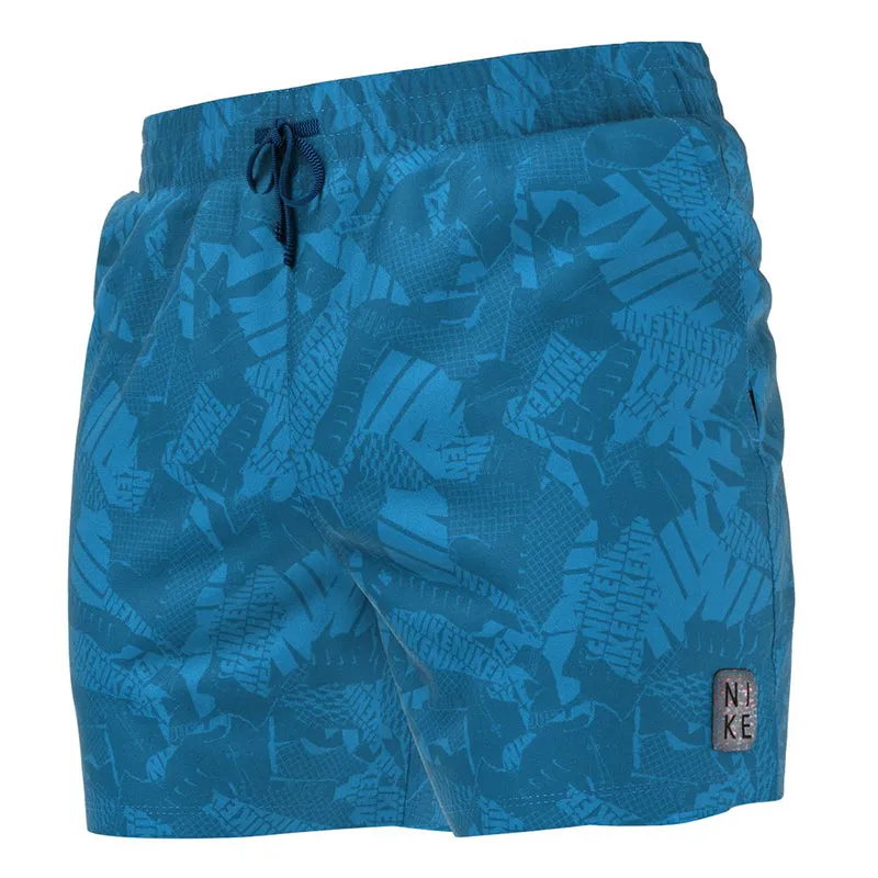 Nike - Men's Swim Collage Icon 5" Volley Short (Photo Blue)