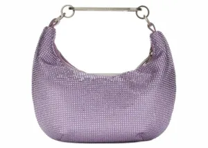 Off-White Paperclip Embellished Shoulder Bag Lilac Purple