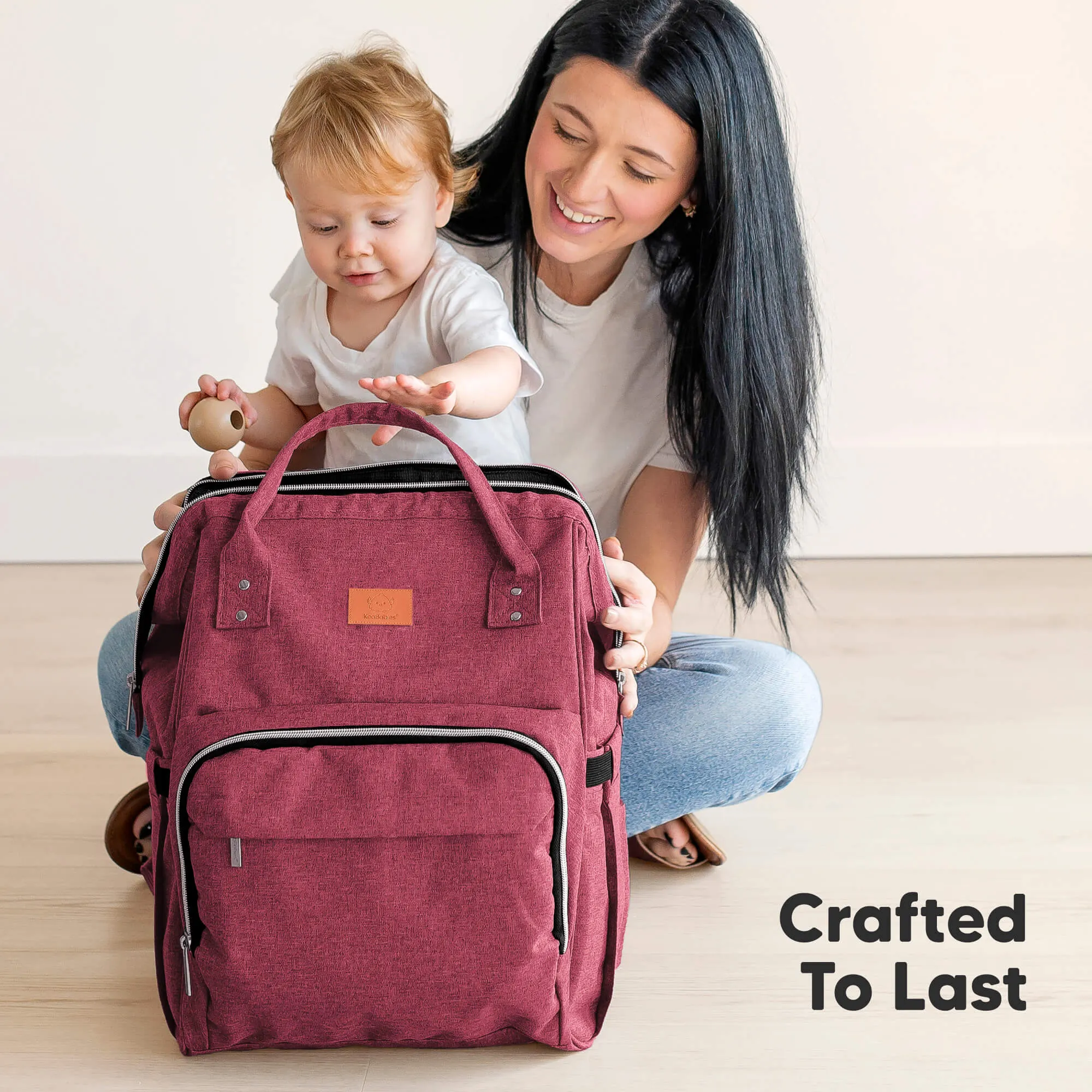 Original Diaper Bag (Rustic Red)