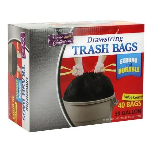 Premium Heavy Weight Plastic Trash Bags<br/>Size Options: 30 Gallon Trash Bags