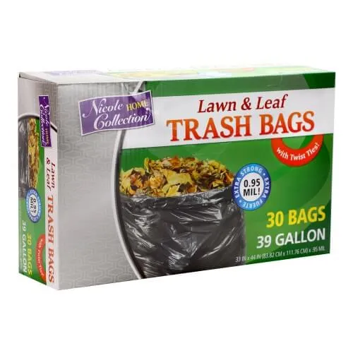 Premium Heavy Weight Plastic Trash Bags<br/>Size Options: 39 Gallon Trash Bags