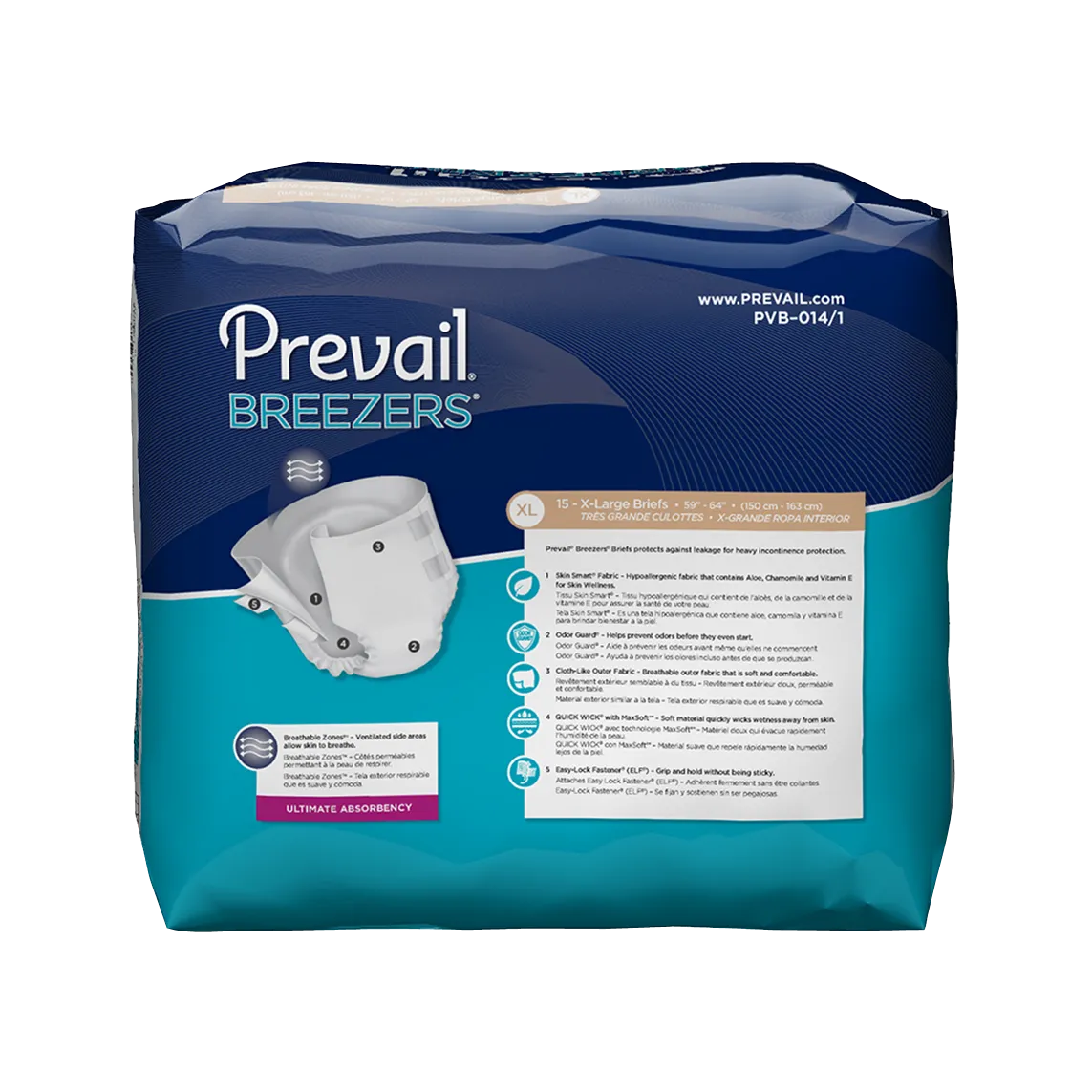 Prevail Breezers Adult Briefs