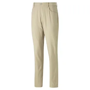 Puma Men's Dealer 5 Pocket Golf Pants - Alabaster