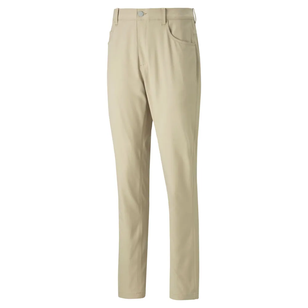 Puma Men's Dealer 5 Pocket Golf Pants - Alabaster