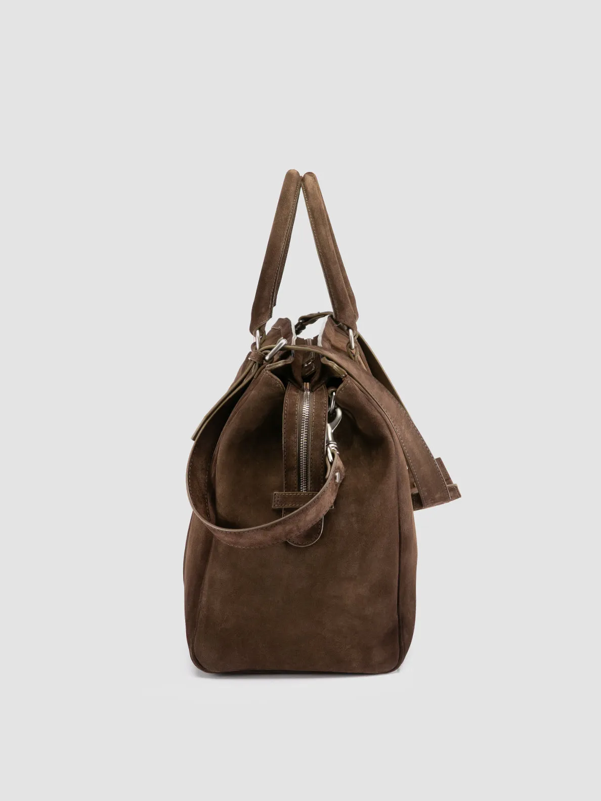 QUENTIN 009 - Light Brown Suede Bag