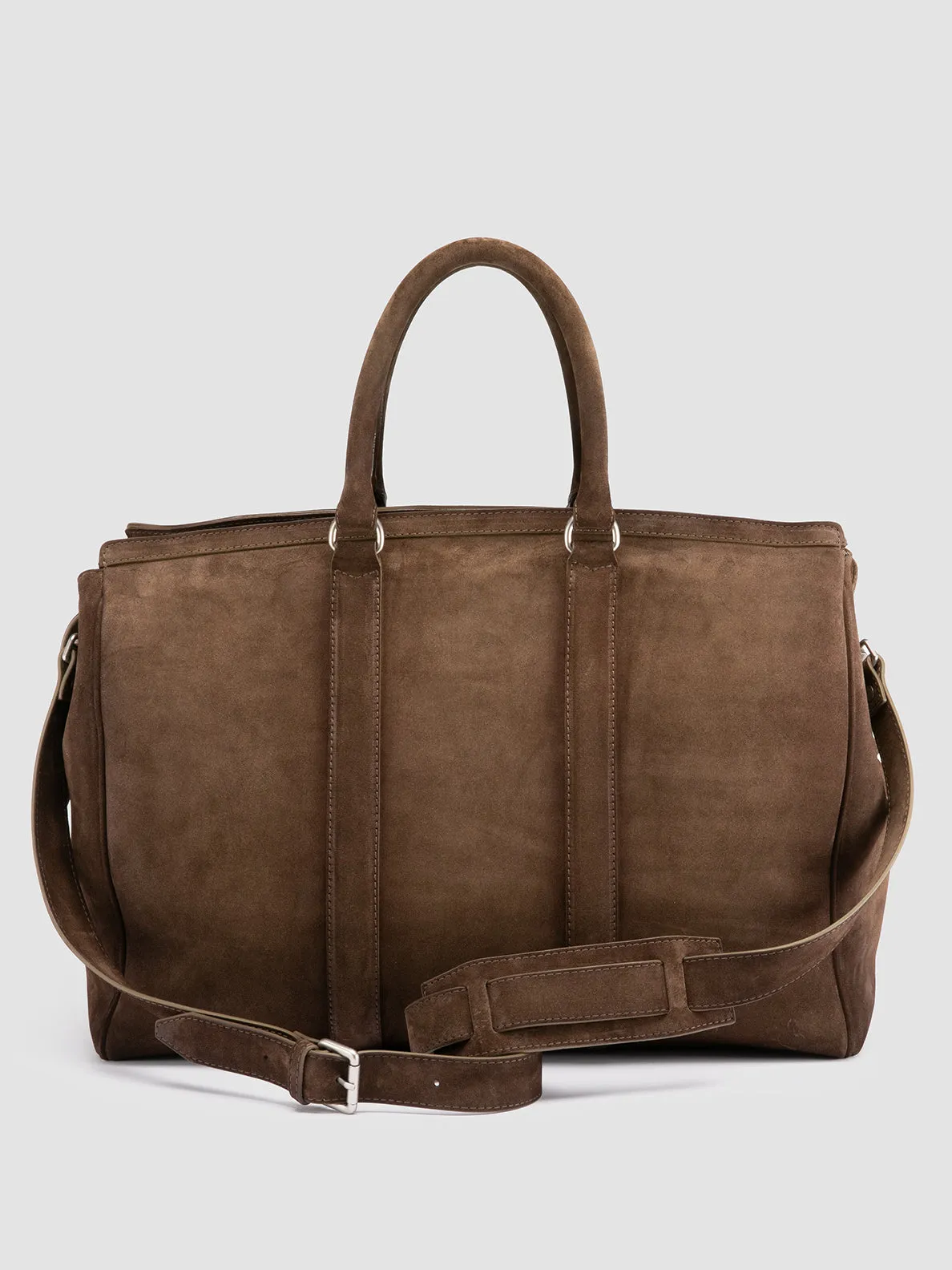 QUENTIN 009 - Light Brown Suede Bag