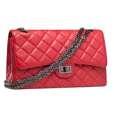 Quilted Plaid Messenger Chain, Shoulder Bag