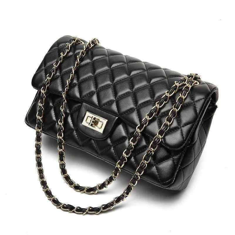 Quilted Plaid Messenger Chain, Shoulder Bag